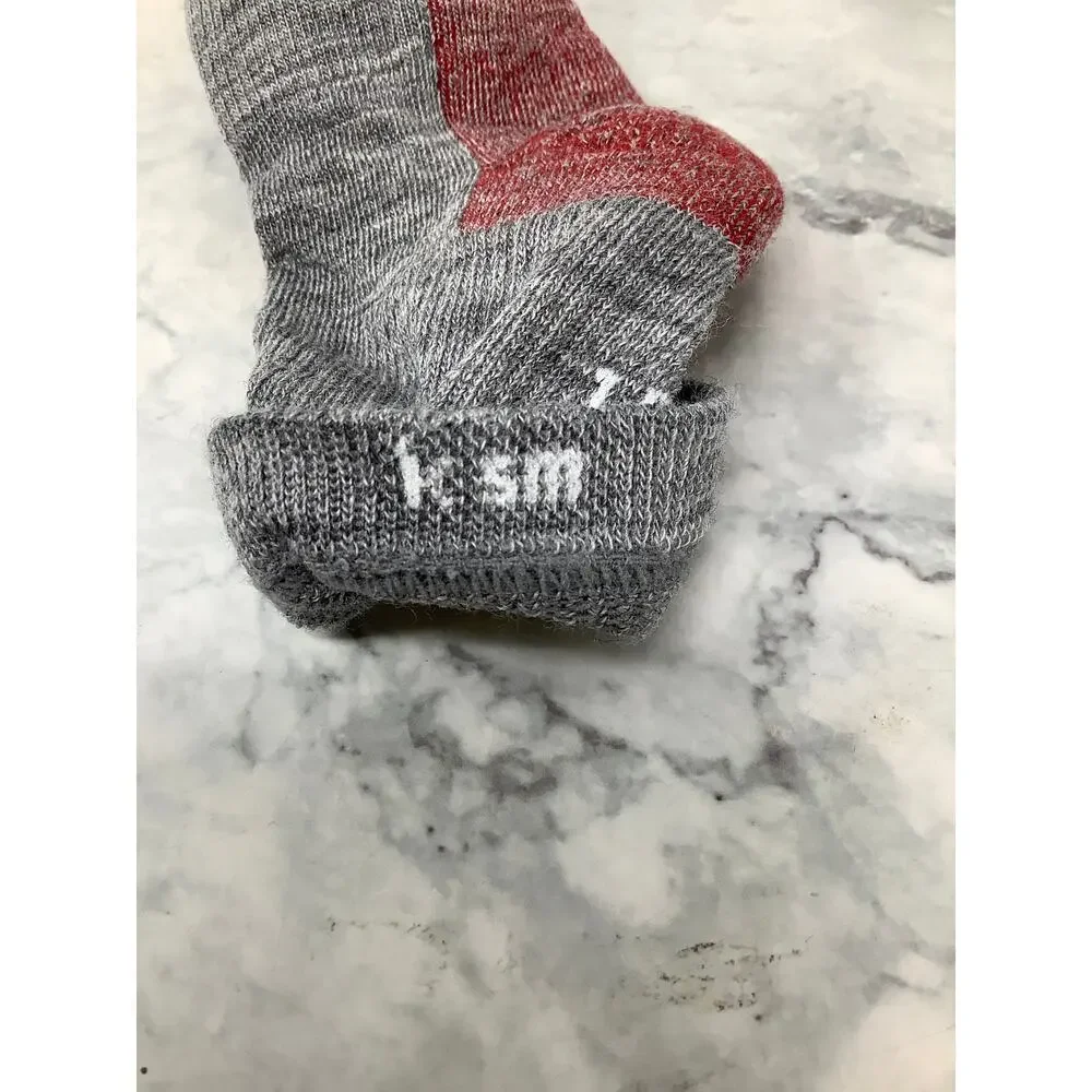 Smartwool Kids Small Light Gray Light Cushion Wool Blend Hike Crew Socks OS18-31